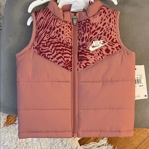 Nike Kids Animal Print Pink Vest